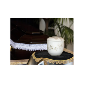 Urne funéraire en aluminium et laiton pour cendres humaines Fournitures funéraires Urne funéraire en métal pour cendres de crémation au prix de gros Fabriqué en Inde - Product Image 6