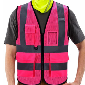 Ropa DE SEGURIDAD reflectante con múltiples bolsillos, chaleco de construcción personalizado, chaleco de seguridad a precio de fábrica - Product Image 3