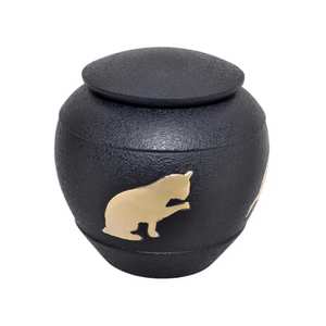 Hermosa vista Urna de cremación para adultos para cenizas humanas Metal Aluminio sólido Capacidad 220 pulgadas cúbicas Urnas Suministros funerarios - Product Image 3