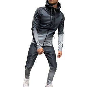 Veste de survêtement coupe-vent 2 pièces personnalisée pour hommes, jambe droite, rue, haute qualité, sport, polyester, ensemble baggy pour hommes - Product Image 1