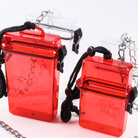 Étui à cigarettes transparent avec sangle de cou personnalisée, étanche, pochette de rangement pour briquet, style Ins, accessoires de fumeur portables