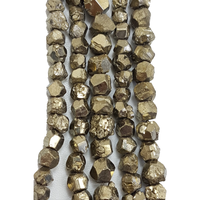 Pierre brute pyrite brin pépite perles cristal reiki pierre de guérison collier percé pour femmes fournitures de fabrication de bijoux