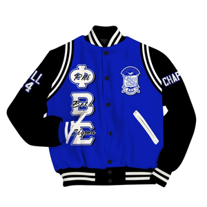 Phi Beta Sigma 1914 Grec Vie Bleu Blanc Chenille Patch Broderie Varsity Letterman Veste Fraternité Classique Collège - Product Image 3