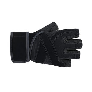 Guantes de Fitness de cuero duradero de peso pesado Guantes de gimnasio transpirables para levantamiento de pesas Deportes Ejercicio Entrenamiento - Product Image 4