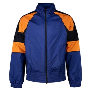 Chaqueta Cortavientos Deportiva Personalizada de Nailon con Bloques de Color para Hombre, para Senderismo, Correr y Actividades al Aire Libre - Product Image 1