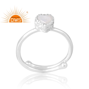 Anillo de piedras preciosas de Luna arcoíris Natural de Plata de Ley 925 más vendido, joyería personalizada para mujer, regalo para ella - Product Image 1