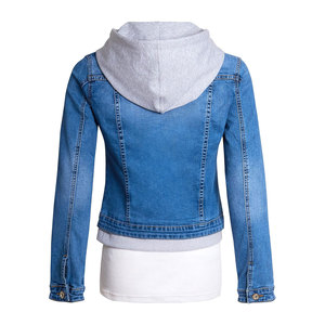 Top Trending Winter Wear Women Hooded <b>Denim</b> <b>Jacket</b> Breathable Windproof Custom High Quality Woven 100% Polyester Filling New - Product Image 5