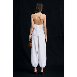 Blusa de Mujer GRIMELANGE BOLUE, Cuello Halter, 100% Algodón Popelín - Product Image 4