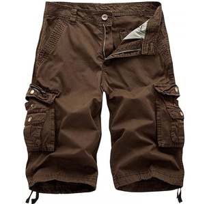 Pantalones tácticos deportivos de secado rápido para hombre de fábrica OEM pantalones cortos Cargo para exteriores con múltiples bolsillos hechos de tela peinada - Product Image 6
