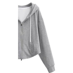 Vestido Sudadera de Invierno Personalizado para Mujer, 100% Algodón Fleece, Ecológico, Transpirable, Resistente al Viento, Diseño 3D en Relieve, Bordado Frontal - Product Image 5