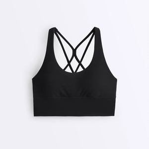 Sujetador Deportivo de Yoga con Soporte Alto, Reversible, con Logotipo Personalizado, Ligero, Transpirable, con Copas sin Costuras, Tallas Grandes, para Gimnasio, Mujer - Product Image 4