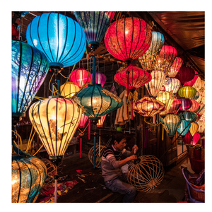 Handmade tre khung giấy đèn lồng cho lễ hội trang trí nội thất độc đáo hình dạng ngôi sao màu sắc tươi sáng lý tưởng cho các sự kiện văn hóa và tặng quà - Product Image 5