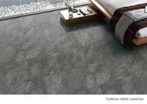 Azulejos de suelo de diseño de mármol de Venta caliente 600X1200 azulejos de suelo y pared de baño pulidos de porcelana gris brillante personalizados - Product Image 6