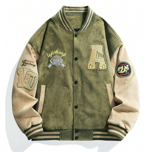 Veste d'hiver de haute qualité brodée avec logo personnalisé pour hommes OEM style baseball letterman Varsity Jacket - Product Image 1