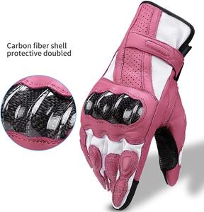 Guantes de Motociclismo Personalizados de Cuero Transpirable con Dedos Completos Unisex - Product Image 4