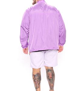 Chaqueta deportiva cortavientos personalizada de nailon para hombre, ropa de calle de gran tamaño, chaqueta ligera arrugada para hombre, ropa informal - Product Image 2