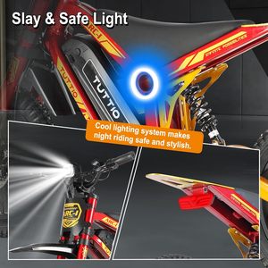ARC-I จักรยานวิบากไฟฟ้า36V สำหรับเด็ก5-8, 750W มอเตอร์ไซค์ไฟฟ้าสำหรับเด็ก22MPH ได้ถึง25ไมล์โหมดสปีด5-จักรยานวิบากขนาดเล็ก - Product Image 4