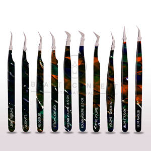 Pince à épiler d'extension de cils colorés de haute précision Outils professionnels en acier inoxydable pour Lash Artists Pro Expert Series - Product Image 5