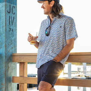 Pantalones Cortos de Pesca para Hombre, Talla Grande, con su Logotipo, Alta Calidad, Azul Grisáceo, Caqui - Product Image 2