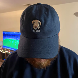 Vente en gros directe de 5 ou 6 casquettes de papa de panneau casquettes de Baseball patchs de Sport broderie personnalisée votre animal de compagnie votre Logo chapeaux et casquettes réglables - Product Image 4