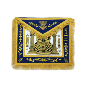 Vente en gros MACHINE D'OR BRODERIE-TABLIER MASTER MASON BLUE LODGE Tablier maçonnique Master Mason - Product Image 1