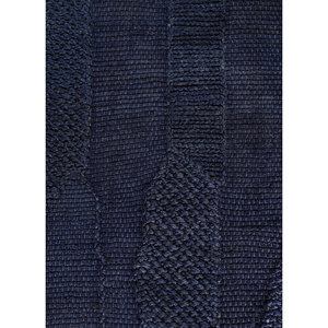 Alfombras Rectangulares Hechas a Mano Nomadic Threads PDJT-748, Tejidas Planas en Yute y Cáñamo con Rayas Azules, para Entrada, Dormitorio y Pasillo - Product Image 3