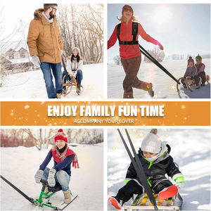 Arnés de Tracción para Trineo, Arnés de Tracción con Correa de Tracción para Entrenamiento de Resistencia, Correa de Hombro Acolchada Ajustable - Product Image 2