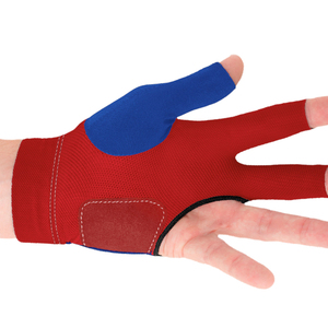 ถุงมือสนุ๊กเกอร์ออกแบบได้ตามต้องการสำหรับมือซ้ายขวาใหม่สีน้ำเงินแดงระบายอากาศขนาด XL XL สำหรับบิลเลียดกีฬาปากีสถาน - Product Image 5