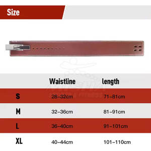 Ceinture de musculation en cuir de vachette - Soutien respirant et réglable pour les levées lourdes et la stabilité du tronc - Product Image 6