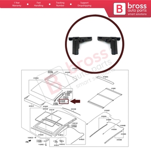 BSR596 Kit de support de lève-vitre avant pour I30 MK2 GD 2012-2016 Elantra GT 81633A5000 - Product Image 5