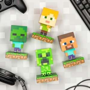 Lampe de nuit LED 3D Creeper pour Minecraft, lumière d'ambiance en ABS avec contrôle tactile 7 couleurs pour la décoration de chambre - Product Image 5