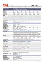 Alimentation électrique de type fermé multi-industriel haute fiabilité 1000W AC/DC, MEANWELL NSP-1000-12 d'origine