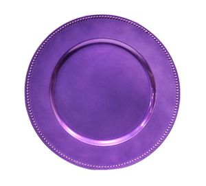 Platos Base Redondos de Metal Azul Mate Modernos de 13 Pulgadas al por Mayor para Bodas, Eventos y Vajilla de Hotel - Product Image 4