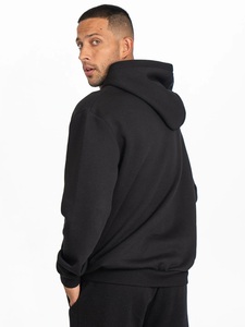 Sweat-shirts à capuche noirs pour hommes, sweat-shirts en coton de haute qualité, imprimés, lourds, surdimensionnés, logo, 100% coton, sweat-shirt à capuche, pantalon de survêtement - Product Image 4