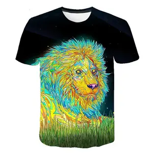 2023 Summer New Fashion Boys Short Sleeve T-Shirt Hip Hop Sublimation T Shirts For Stylish