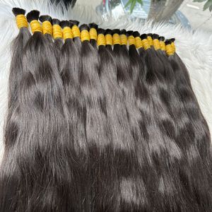 แฮร์วี่ผมมนุษย์บริสุทธิ์ผมตรงจากธรรมชาติสีดำเป็นจำนวนมาก - Product Image 6