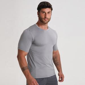 เสื้อยืดผู้ชายผ้าคอตตอน100% โลโก้แบรนด์ของคุณเสื้อยืดลำลองธรรมดา - Product Image 1