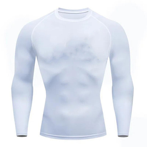 Camiseta de Compresión de Manga Larga Personalizada de Alta Calidad para Entrenamiento en Gimnasio, Transpirable - Product Image 4