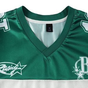 Wholesale <b>Price</b> 100% Polyester Custom Made Sublimated Name And Number Moisture-Wicking Retro Mesh American <b>Football</b> Jersey - Product Image 3