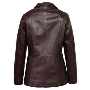 แจ็กเก็ตหนังวัวสำหรับผู้หญิง, เสื้อแจ็กเก็ตมอเตอร์ไซค์ระบายอากาศได้ดีใส่ในฤดูหนาว - Product Image 4