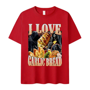 Divertido Meme I Love Garlic Bread Skeleton Digital gráfico camiseta hombres Casual gran oferta camisetas de manga corta verano Camisetas cuello redondo - Product Image 5