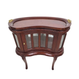 <b>Oval</b> <b>Coffee</b> <b>Table</b> with Serving Board Wooden Center <b>Table</b> Kidney Tea <b>Table</b> at Friendly Prices for Living Room Home Furniture - Product Image 2