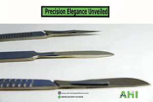 Manche de scalpel chirurgical manuel n° 3,4 7 pour la chirurgie générale, marque AHI de haute qualité, certifiée CE, ISO13485 Classe I, 1 an - Product Image 3