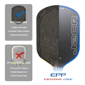 Racchetta da Pickleball MST J2CR Blue Particle Paint New HONOLULU, Superficie Ruvida, Nucleo in Schiuma EPP, Alta Prestazione e Controllo, Pronta per la Spedizione - Product Image 5