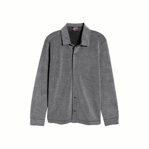 เสื้อกันลมผู้ชายเสื้อแจ็คเก็ตโค้ชคอปกมีกระเป๋าซ่อนแจ็คเก็ตสีเทาออกแบบโลโก้ได้ตามต้องการ - Product Image 5