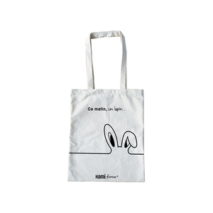 กระเป๋าช้อปปิ้งผ้าแคนวาสสีล้วนหูจับยาวกระเป๋าช้อปปิ้งผ้าแคนวาสสีดีไซน์ยอดนิยมนำกลับมาใช้ใหม่ได้ - Product Image 4