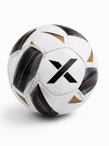 Ballon de football promotionnel personnalisé X |   Blanc Noir Or |   Logo X |   Fabricant OEM ODM |   Design haut de gamme |   Qualité supérieure - Product Image 3
