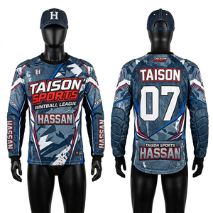 Camiseta de paintball para hombre, poliéster premium entrelazado de 180 GSM, camuflaje digital amarillo y negro, paneles acolchados, sublimación, logotipo personalizado - Product Image 6