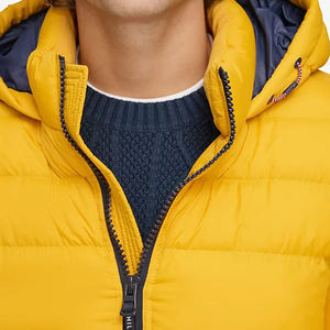 Chaqueta de Invierno Acolchada Personalizada para Hombre, con Logotipo Sólido, Cortavientos, Chaqueta de Otoño e Invierno con Cierre de Cremallera, Tejido Impermeable - Product Image 5