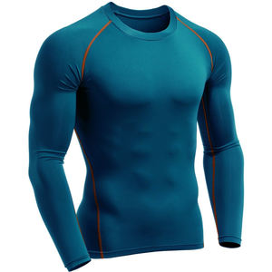 Camiseta Deportiva de Compresión para Hombre, de Alta Calidad, con Logotipo Personalizado, Transpirable, con Estampado por Sublimación, para Gimnasio y Entrenamiento - Product Image 3